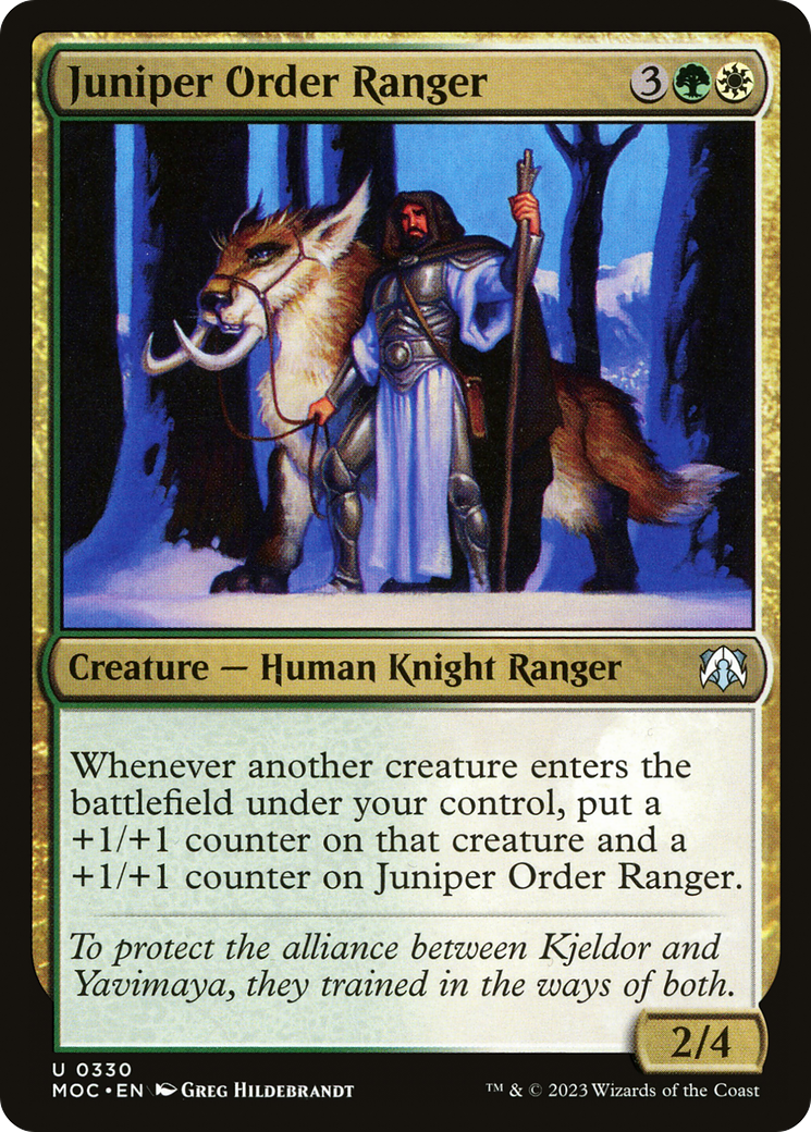 Juniper Order Ranger (MOC-330) - March of the Machine Commander - Premium MTG Single from Wizards of the Coast - Just $0.08! Shop now at Game Crave Tournament Store
