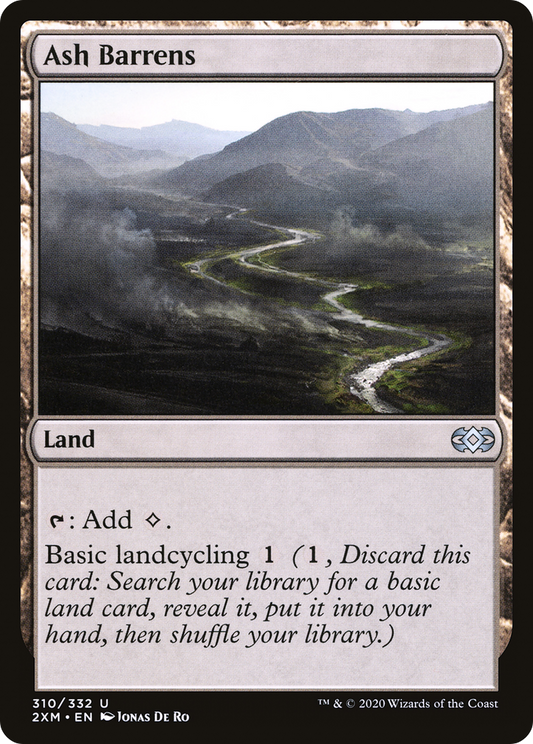 Ash Barrens (2XM-310) - Double Masters - Premium MTG Single from Wizards of the Coast - Just $0.25! Shop now at Game Crave Tournament Store