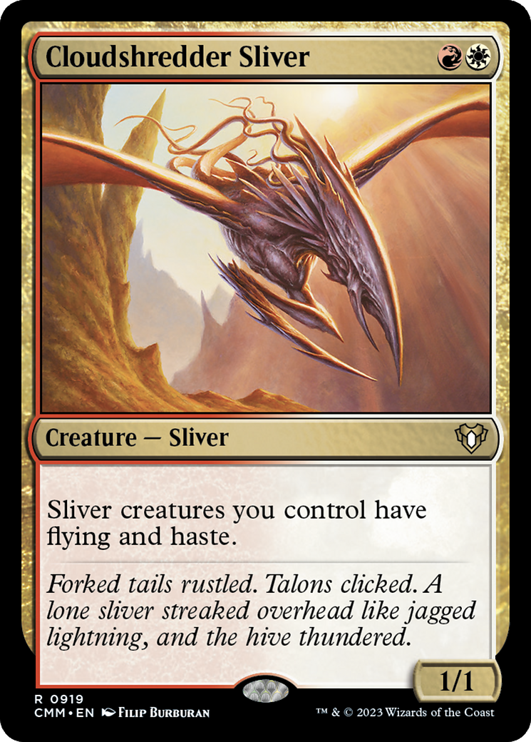 Cloudshredder Sliver (CMM-919) - Commander Masters - Premium MTG Single from Wizards of the Coast - Just $0.38! Shop now at Game Crave Tournament Store