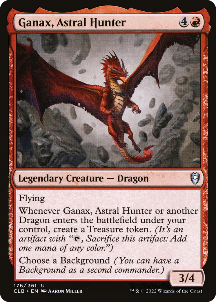Ganax, Astral Hunter (CLB-176) - Commander Legends: Battle for Baldur's Gate - Premium MTG Single from Wizards of the Coast - Just $0.14! Shop now at Game Crave Tournament Store
