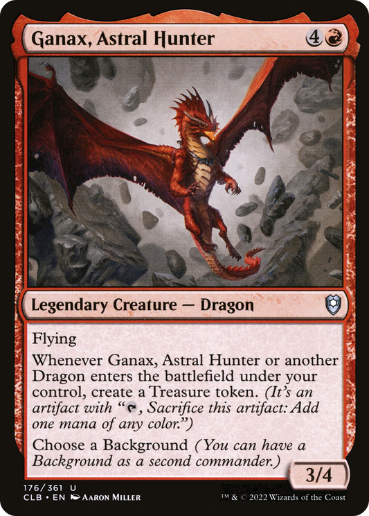 Ganax, Astral Hunter (CLB-176) - Commander Legends: Battle for Baldur's Gate - Premium MTG Single from Wizards of the Coast - Just $0.14! Shop now at Game Crave Tournament Store