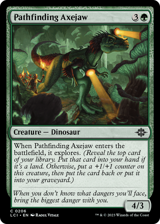 Pathfinding Axejaw (LCI-206) - The Lost Caverns of Ixalan Foil - Premium MTG Single from Wizards of the Coast - Just $0.08! Shop now at Game Crave Tournament Store