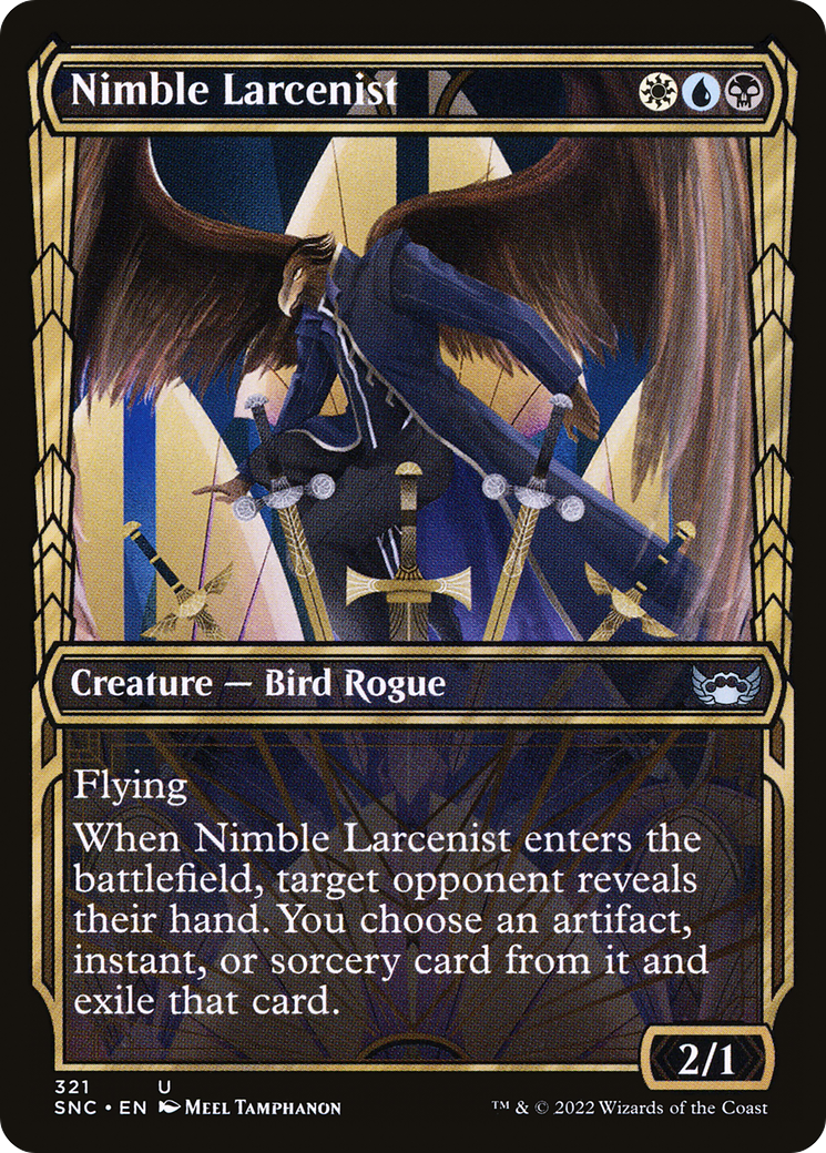 Nimble Larcenist (SNC-321) - Streets of New Capenna: (Showcase) - Premium MTG Single from Wizards of the Coast - Just $0.25! Shop now at Game Crave Tournament Store