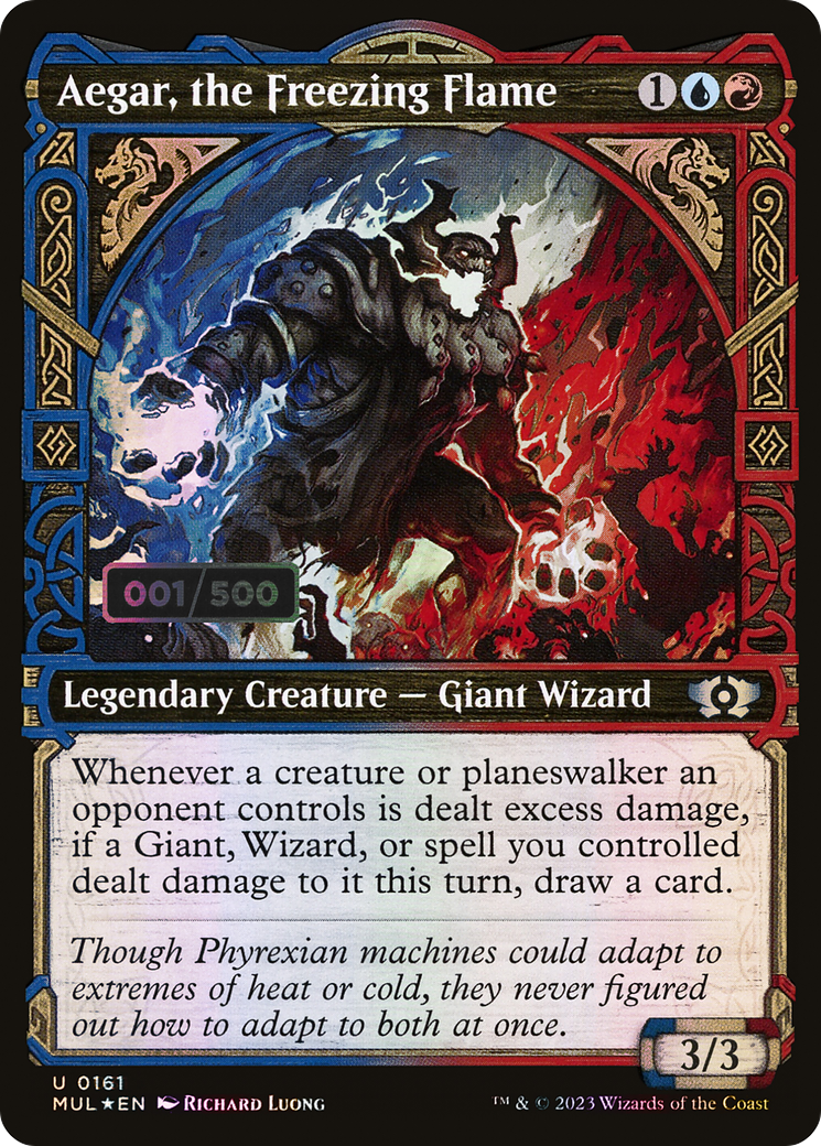 Aegar, the Freezing Flame (MUL-161Z) - Multiverse Legends: (Showcase) Foil - Premium MTG Single from Wizards of the Coast - Just $28.59! Shop now at Game Crave Tournament Store