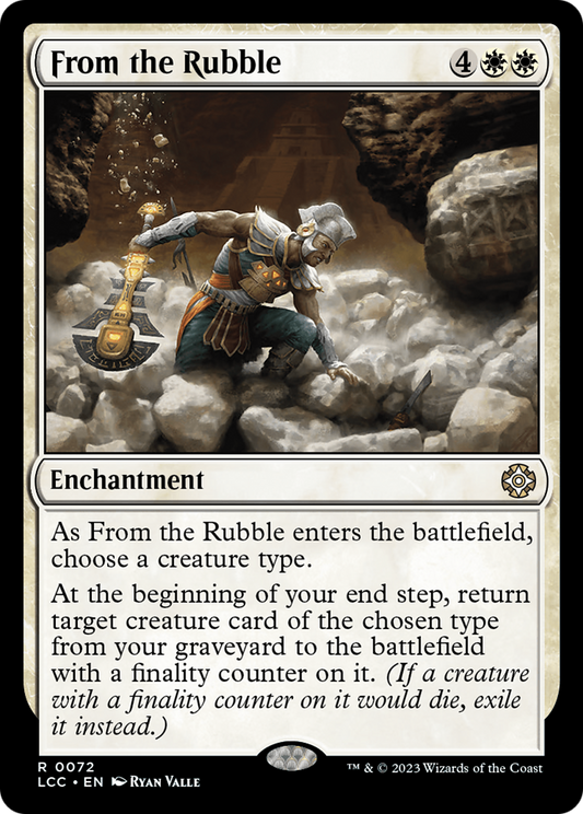 From the Rubble (LCC-072) - The Lost Caverns of Ixalan Commander - Premium MTG Single from Wizards of the Coast - Just $0.08! Shop now at Game Crave Tournament Store