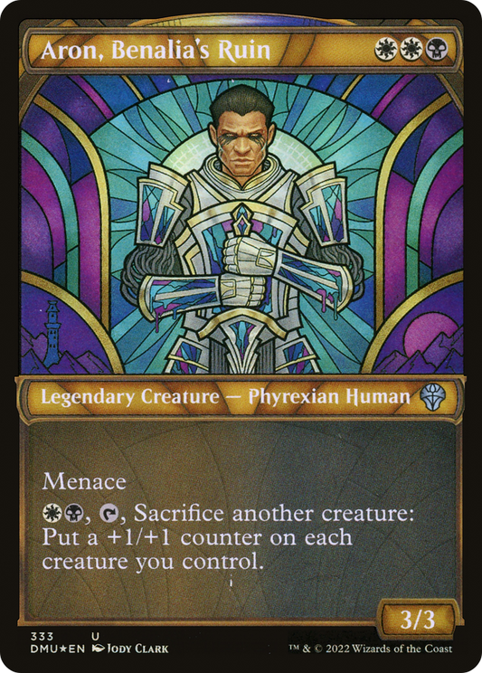 Aron, Benalia's Ruin (DMU-333) - Dominaria United: (Showcase) Foil - Premium MTG Single from Wizards of the Coast - Just $0.08! Shop now at Game Crave Tournament Store