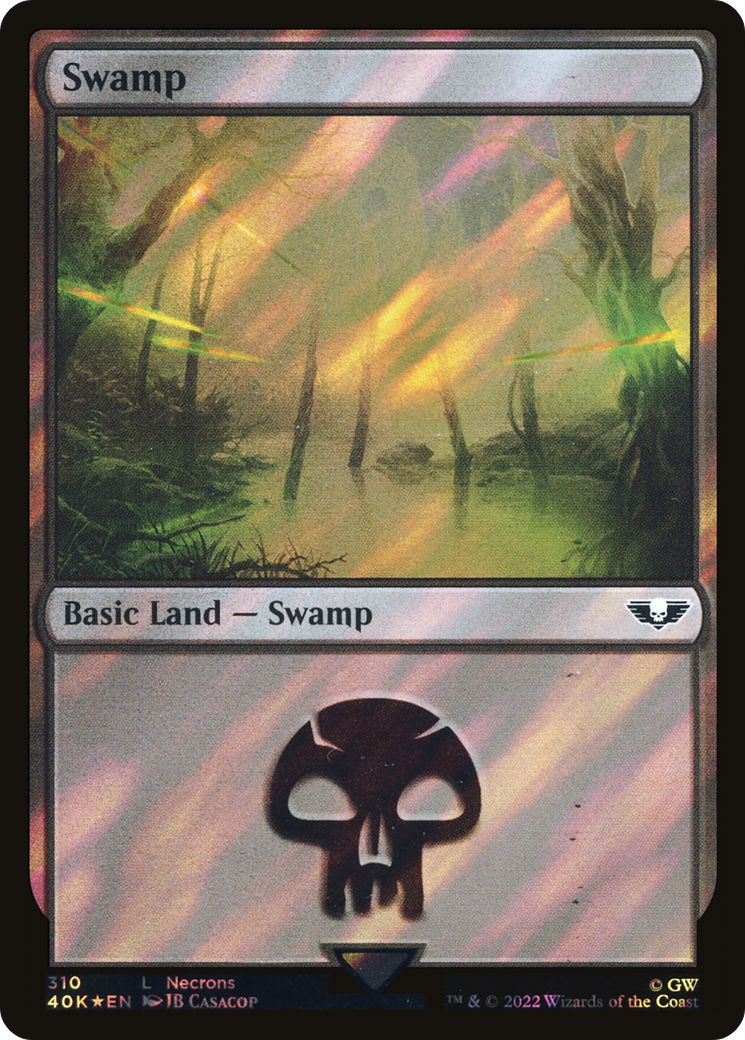 Swamp (40K-310★) - Warhammer 40,000 Commander Foil - Premium MTG Single from Wizards of the Coast - Just $0.30! Shop now at Game Crave Tournament Store