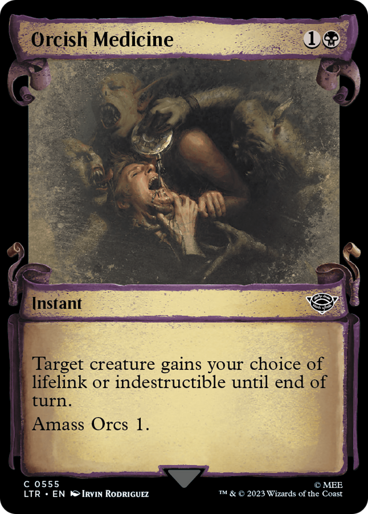 Orcish Medicine (LTR-555) - The Lord of the Rings: Tales of Middle-earth: (Showcase) - Premium MTG Single from Wizards of the Coast - Just $0.08! Shop now at Game Crave Tournament Store
