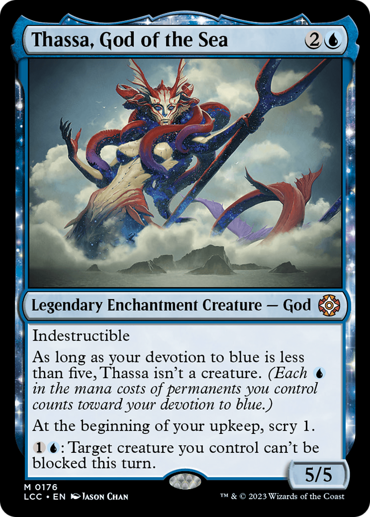 Thassa, God of the Sea (LCC-176) - The Lost Caverns of Ixalan Commander - Premium MTG Single from Wizards of the Coast - Just $0.35! Shop now at Game Crave Tournament Store