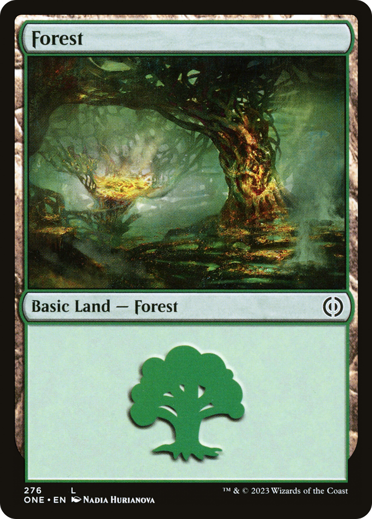 Forest (ONE-276) - Phyrexia: All Will Be One - Premium MTG Single from Wizards of the Coast - Just $0.08! Shop now at Game Crave Tournament Store