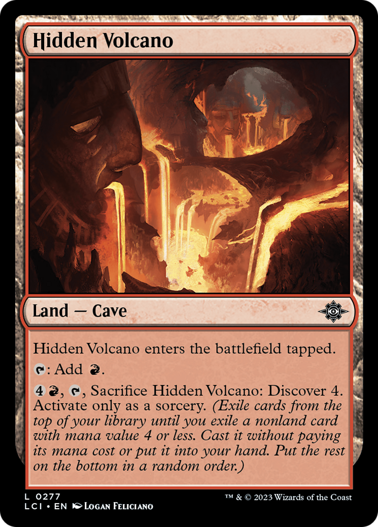Hidden Volcano (LCI-277) - The Lost Caverns of Ixalan - Premium MTG Single from Wizards of the Coast - Just $0.25! Shop now at Game Crave Tournament Store