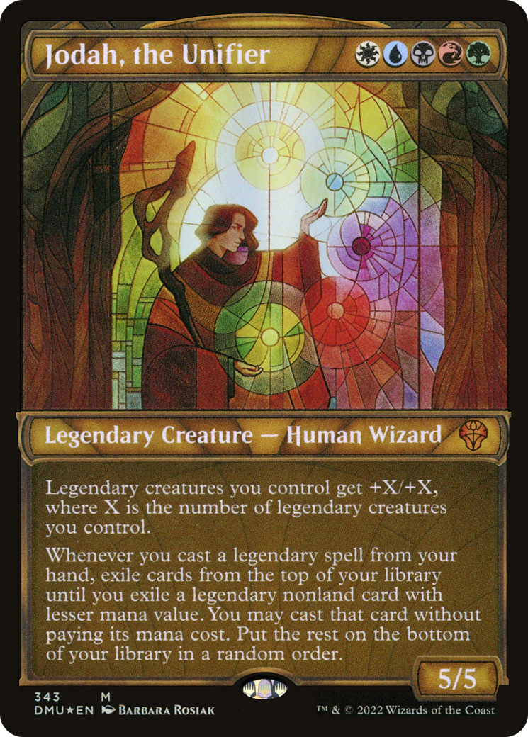 Jodah, the Unifier (DMU-343) - Dominaria United: (Showcase) Foil - Premium MTG Single from Wizards of the Coast - Just $1.78! Shop now at Game Crave Tournament Store