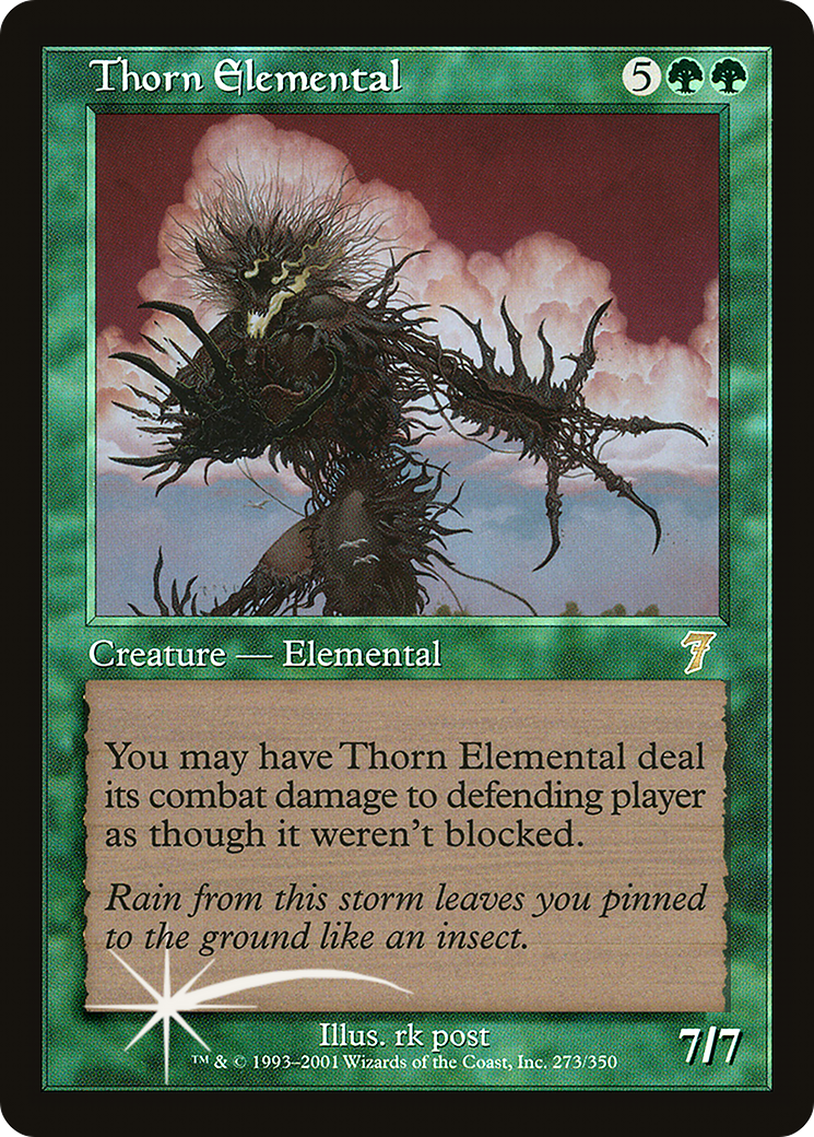 Thorn Elemental (7ED-273★) - Seventh Edition Foil - Premium MTG Single from Wizards of the Coast - Just $0.58! Shop now at Game Crave Tournament Store