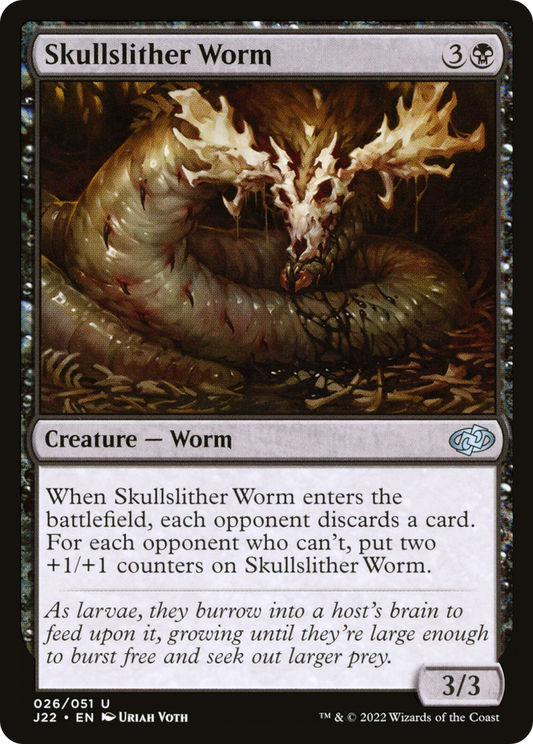 Skullslither Worm (J22-026) - Jumpstart 2022 - Premium MTG Single from Wizards of the Coast - Just $0.08! Shop now at Game Crave Tournament Store