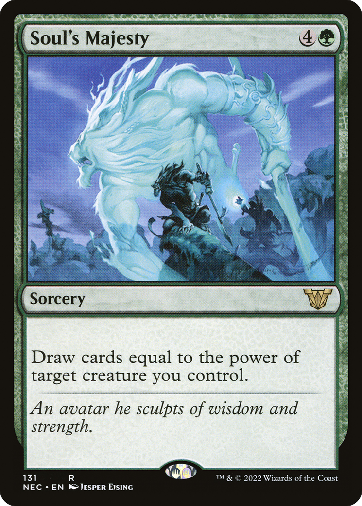 Soul's Majesty (NEC-131) - Neon Dynasty Commander - Premium MTG Single from Wizards of the Coast - Just $2.81! Shop now at Game Crave Tournament Store