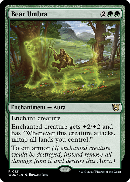 Bear Umbra (WOC-121) - Wilds of Eldraine Commander - Premium MTG Single from Wizards of the Coast - Just $2.08! Shop now at Game Crave Tournament Store