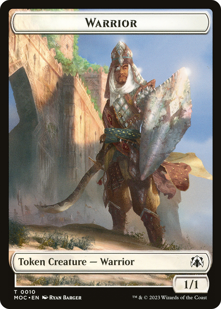 Warrior (TMOC-010) - March of the Machine Commander Tokens - Premium MTG Single from Wizards of the Coast - Just $0! Shop now at Game Crave Tournament Store