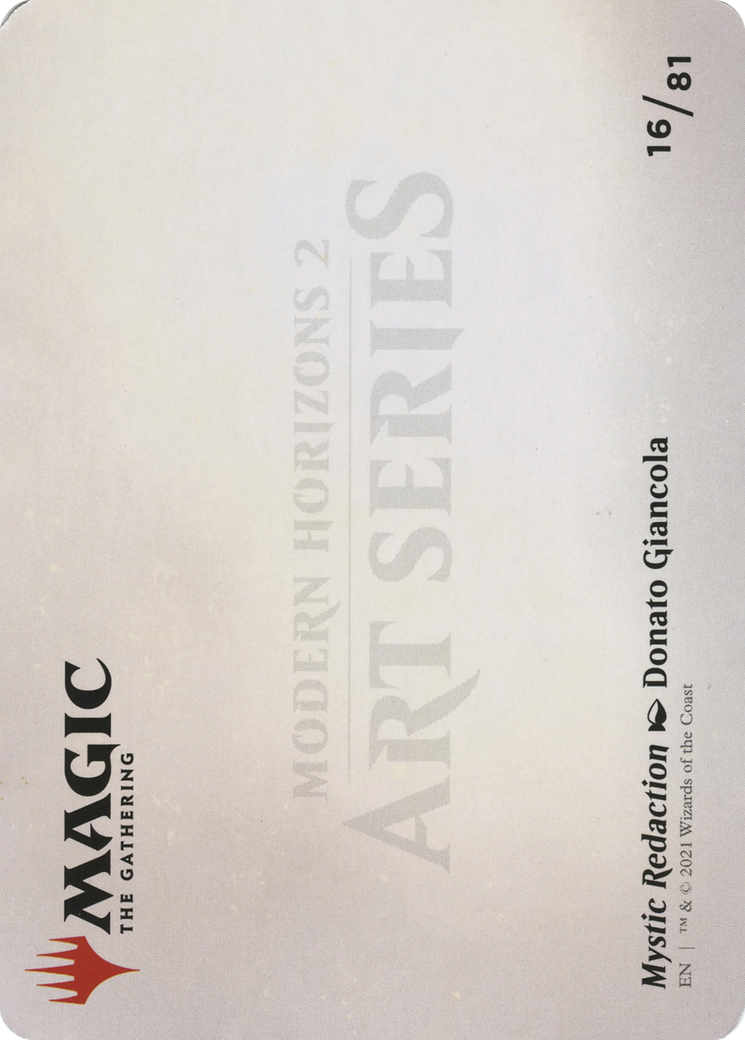 Mystic Redaction // Mystic Redaction (AMH2-016) - Modern Horizons 2 Art Series (Borderless) - Premium MTG Single from Wizards of the Coast - Just $0! Shop now at Game Crave Tournament Store