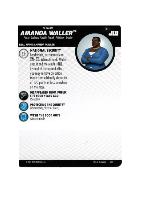 Amanda Waller #011 DC Justice League Unlimited Heroclix - Premium HCX Single from WizKids - Just $1.00! Shop now at Game Crave Tournament Store
