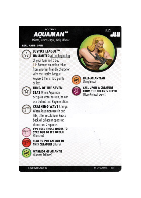 Aquaman #029 DC Justice League Unlimited Heroclix