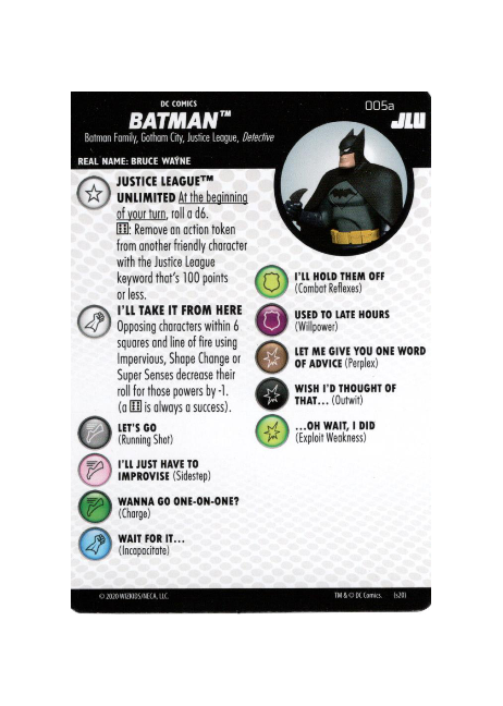 Batman #005a DC Justice League Unlimited Heroclix