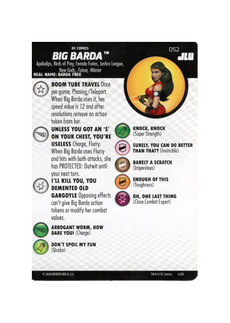 Big Barda #052 DC Justice League Unlimited Heroclix