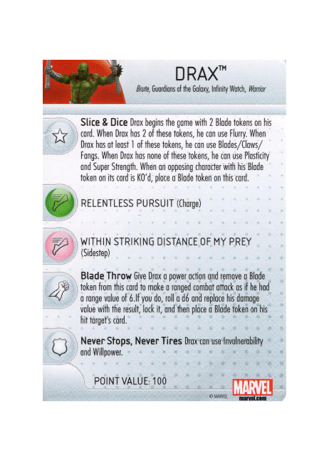 Drax #M16-009 Marvel HeroClix Promos - Premium HCX Single from WizKids - Just $1.39! Shop now at Game Crave Tournament Store