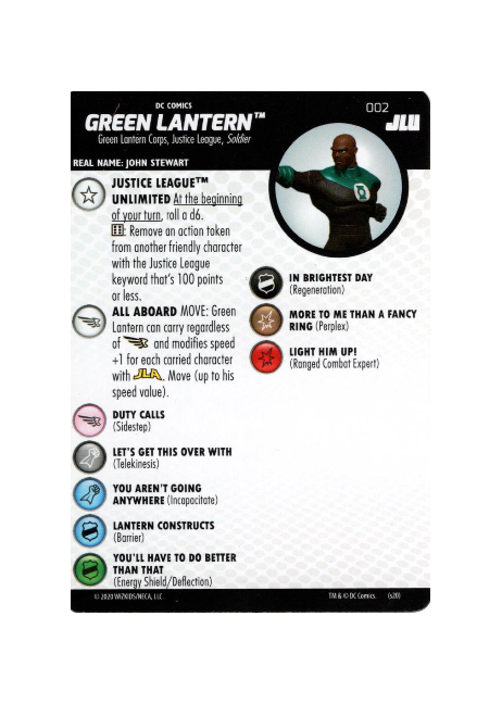 Green Lantern #002 DC Justice League Unlimited Heroclix