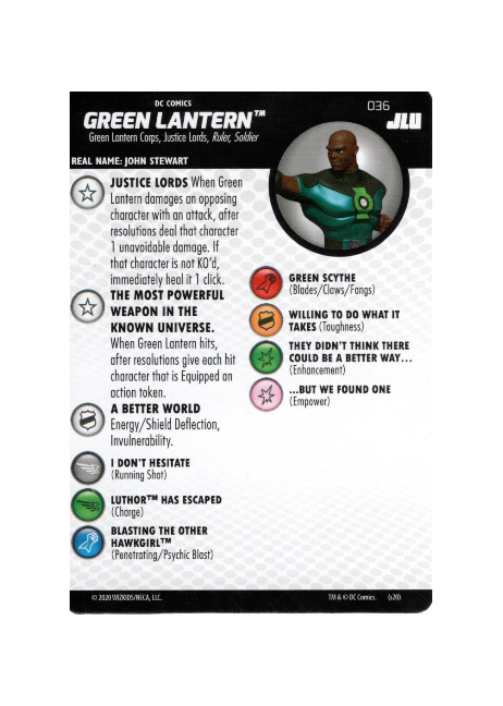 Green Lantern #036 DC Justice League Unlimited Heroclix