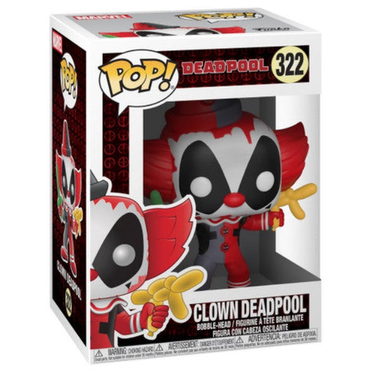 Funko Pop! Deadpool #322 - Clown Deadpool - Premium FKP Figure from Funko - Just $8.99! Shop now at Game Crave Tournament Store