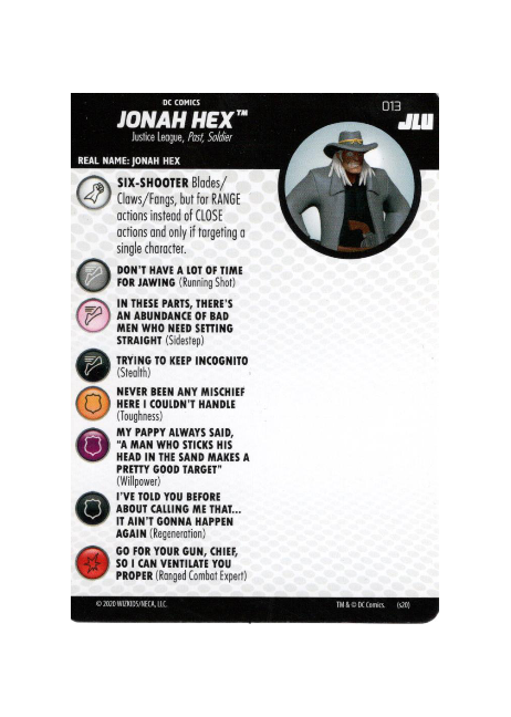 Jonah Hex #013 DC Justice League Unlimited Heroclix