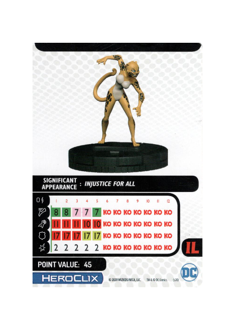 The Cheetah #016 DC Justice League Unlimited Heroclix - Premium HCX Single from WizKids - Just $0.99! Shop now at Game Crave Tournament Store