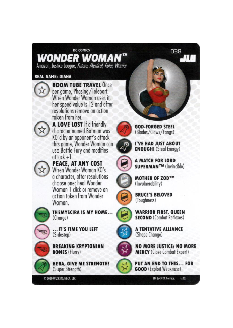 Wonder Woman #038 DC Justice League Unlimited Heroclix - Premium HCX Single from WizKids - Just $2.00! Shop now at Game Crave Tournament Store
