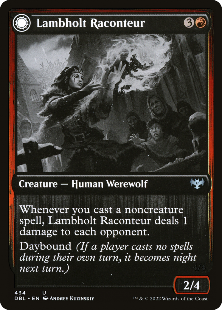 Lambholt Raconteur // Lambholt Ravager (DBL-434) - Innistrad: Double Feature: (Double Faced Transform) - Premium MTG Single from Wizards of the Coast - Just $0.10! Shop now at Game Crave Tournament Store