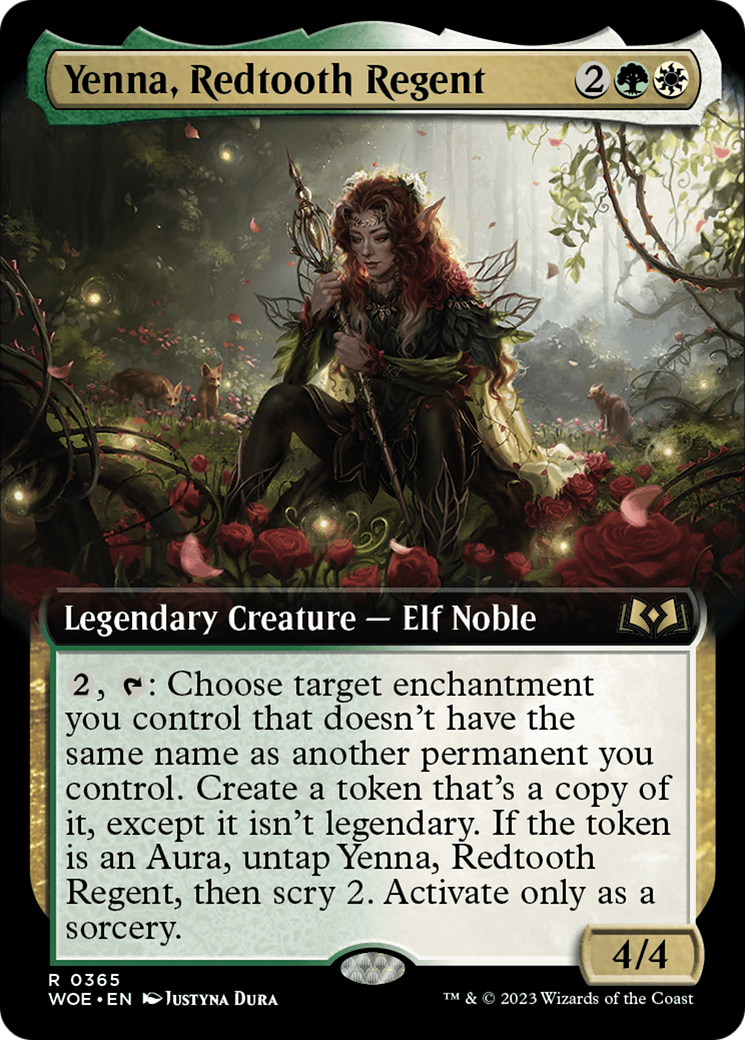 Yenna, Redtooth Regent (WOE-365) - Wilds of Eldraine: (Extended Art) - Premium MTG Single from Wizards of the Coast - Just $0.89! Shop now at Game Crave Tournament Store