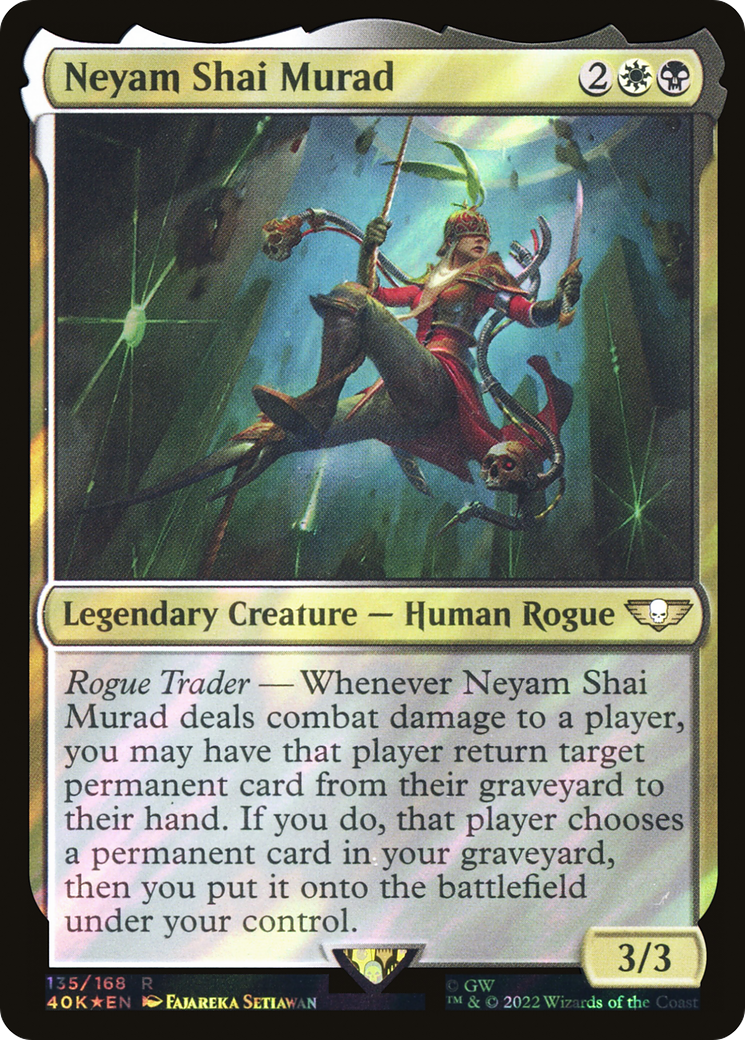 Neyam Shai Murad (40K-135★) - Warhammer 40,000 Commander Foil - Premium MTG Single from Wizards of the Coast - Just $0.09! Shop now at Game Crave Tournament Store