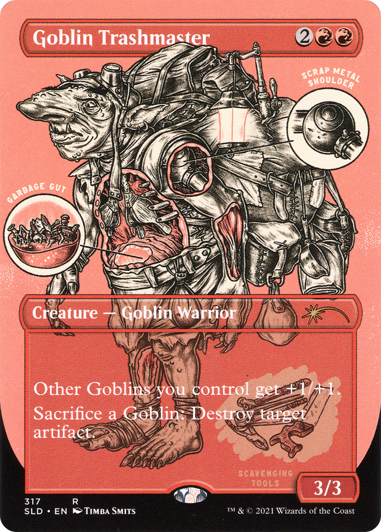 Goblin Trashmaster (SLD-317) - Secret Lair Drop (Borderless) - Premium MTG Single from Wizards of the Coast - Just $9.82! Shop now at Game Crave Tournament Store