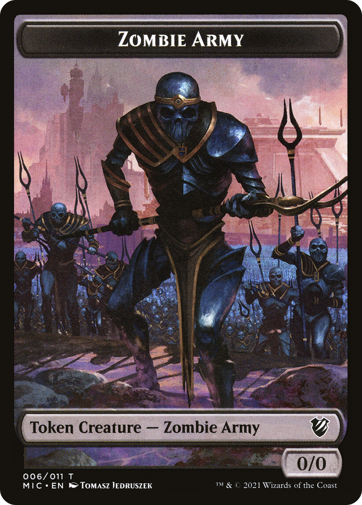 Zombie Army (TMIC-006) - Midnight Hunt Commander Tokens - Premium MTG Single from Wizards of the Coast - Just $0! Shop now at Game Crave Tournament Store