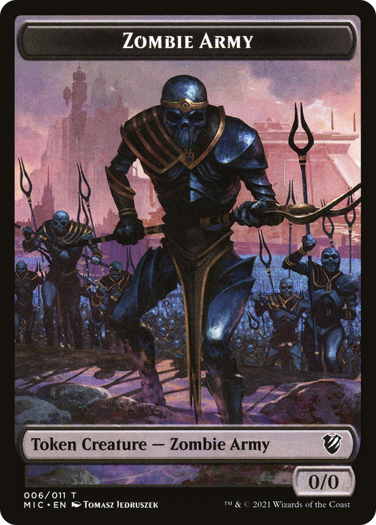 Zombie Army (TMIC-006) - Midnight Hunt Commander Tokens - Premium MTG Single from Wizards of the Coast - Just $0! Shop now at Game Crave Tournament Store