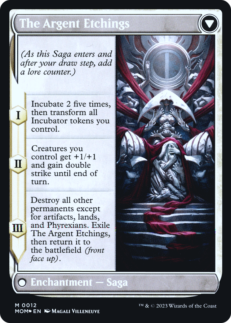 Elesh Norn // The Argent Etchings (PMOM-12S) - March of the Machine Promos Foil - Premium MTG Single from Wizards of the Coast - Just $2.84! Shop now at Game Crave Tournament Store