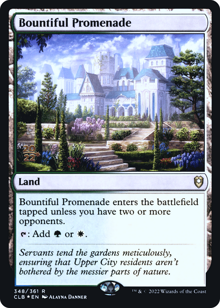 Bountiful Promenade (PCLB-348S) - Battle for Baldur's Gate Promos Foil - Premium MTG Single from Wizards of the Coast - Just $9.07! Shop now at Game Crave Tournament Store