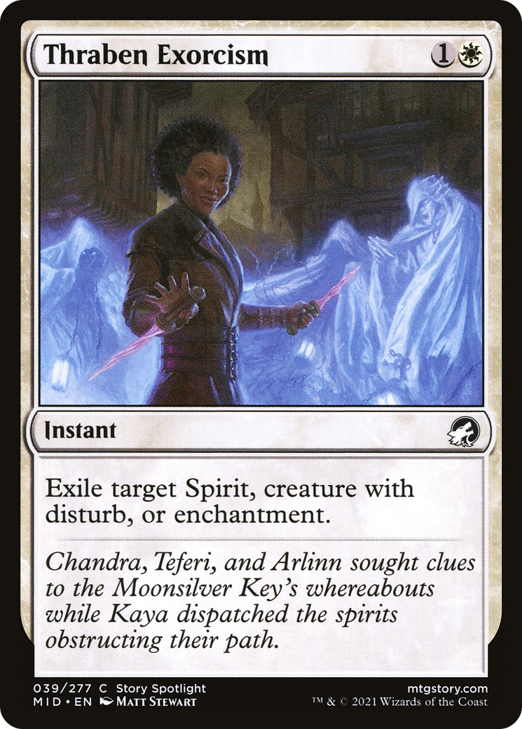Thraben Exorcism (MID-039) - Innistrad: Midnight Hunt Foil - Premium MTG Single from Wizards of the Coast - Just $0.08! Shop now at Game Crave Tournament Store