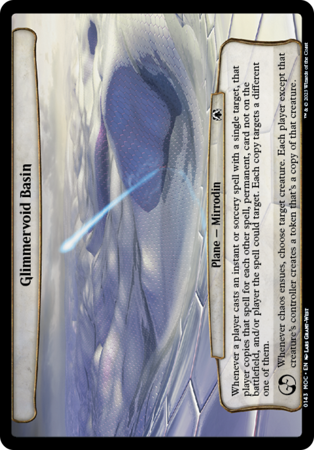 Glimmervoid Basin (MOC-143) - March of the Machine Commander - Premium MTG Single from Wizards of the Coast - Just $0.10! Shop now at Game Crave Tournament Store