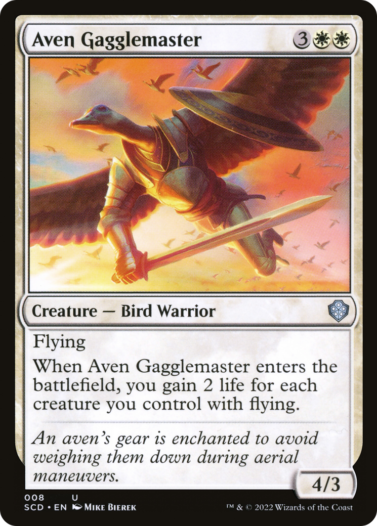 Aven Gagglemaster (SCD-008) - Starter Commander Decks - Premium MTG Single from Wizards of the Coast - Just $0.08! Shop now at Game Crave Tournament Store