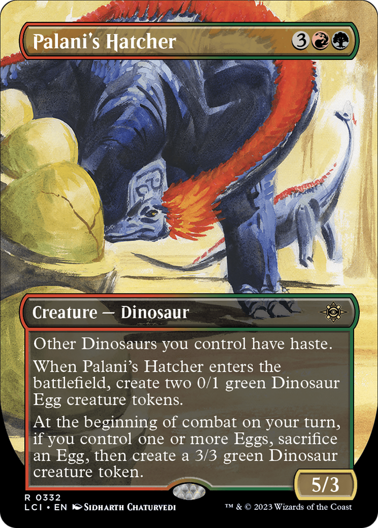 Palani's Hatcher (LCI-332) - The Lost Caverns of Ixalan (Borderless) Foil - Premium MTG Single from Wizards of the Coast - Just $0.13! Shop now at Game Crave Tournament Store