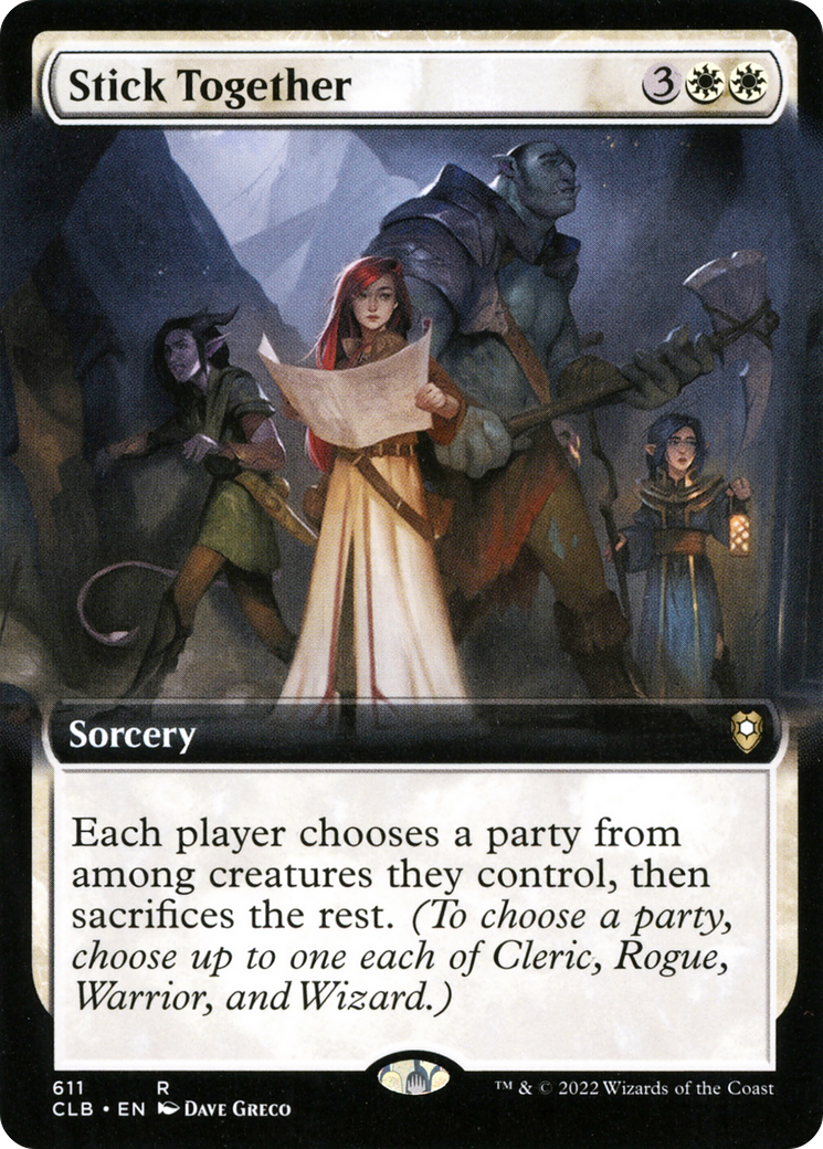 Stick Together (CLB-611) - Commander Legends: Battle for Baldur's Gate: (Extended Art) - Premium MTG Single from Wizards of the Coast - Just $0.08! Shop now at Game Crave Tournament Store