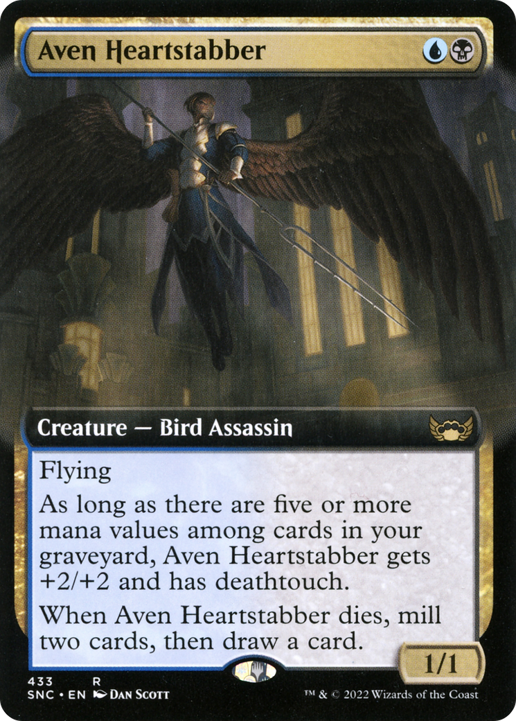 Aven Heartstabber (SNC-433) - Streets of New Capenna: (Extended Art) - Premium MTG Single from Wizards of the Coast - Just $0.08! Shop now at Game Crave Tournament Store