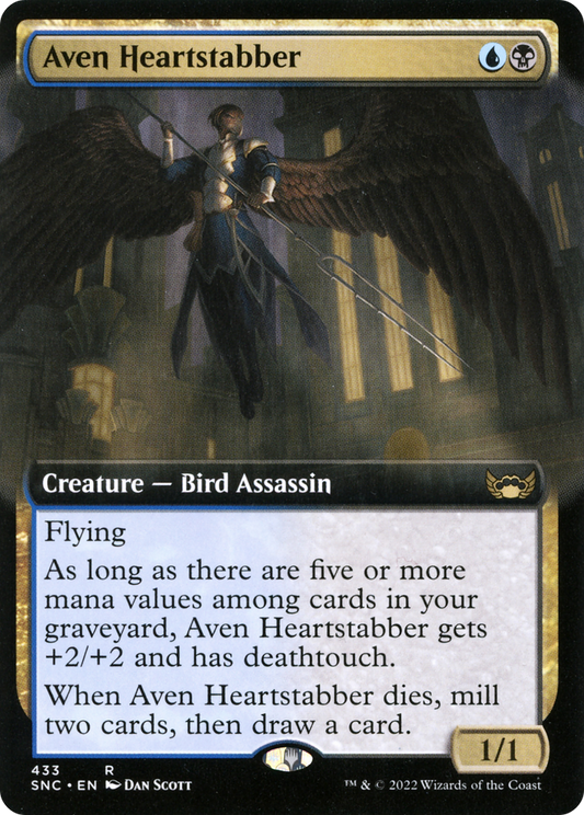Aven Heartstabber (SNC-433) - Streets of New Capenna: (Extended Art) - Premium MTG Single from Wizards of the Coast - Just $0.08! Shop now at Game Crave Tournament Store