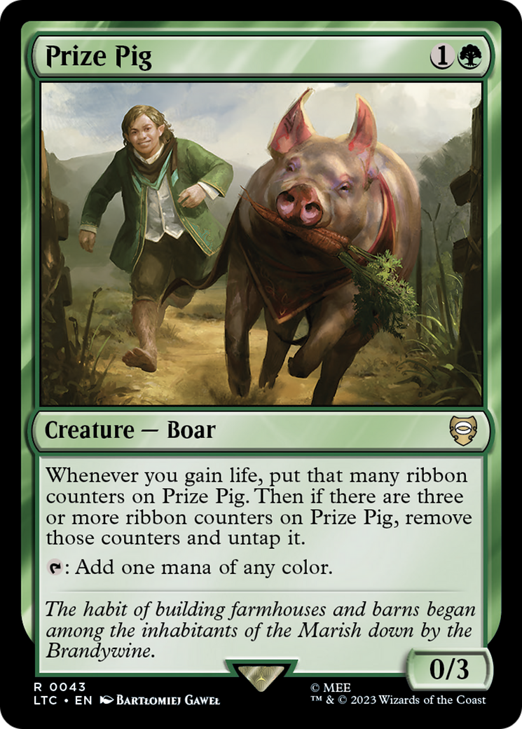 Prize Pig (LTC-043) - Tales of Middle-earth Commander - Premium MTG Single from Wizards of the Coast - Just $0.08! Shop now at Game Crave Tournament Store