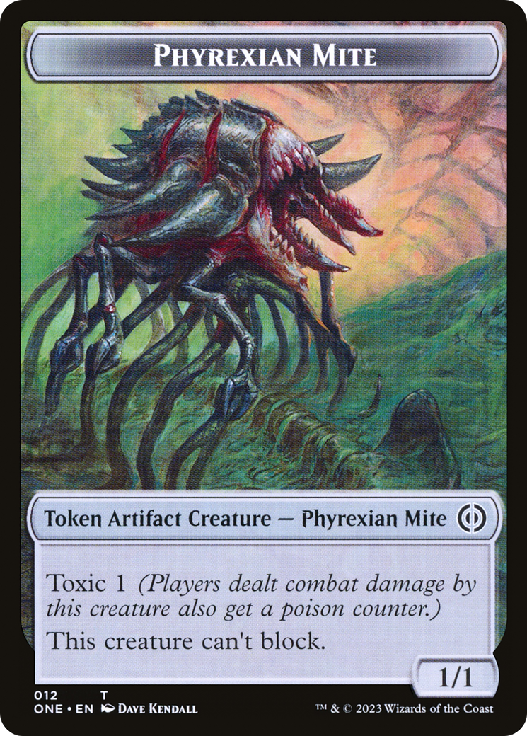 Phyrexian Mite (TONE-012) - Phyrexia: All Will Be One Tokens - Premium MTG Single from Wizards of the Coast - Just $0! Shop now at Game Crave Tournament Store